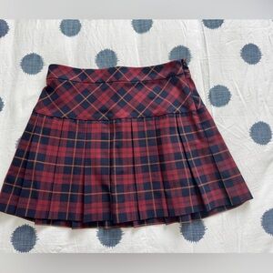 Sunday Best Tartan Skirt in Red and Blue